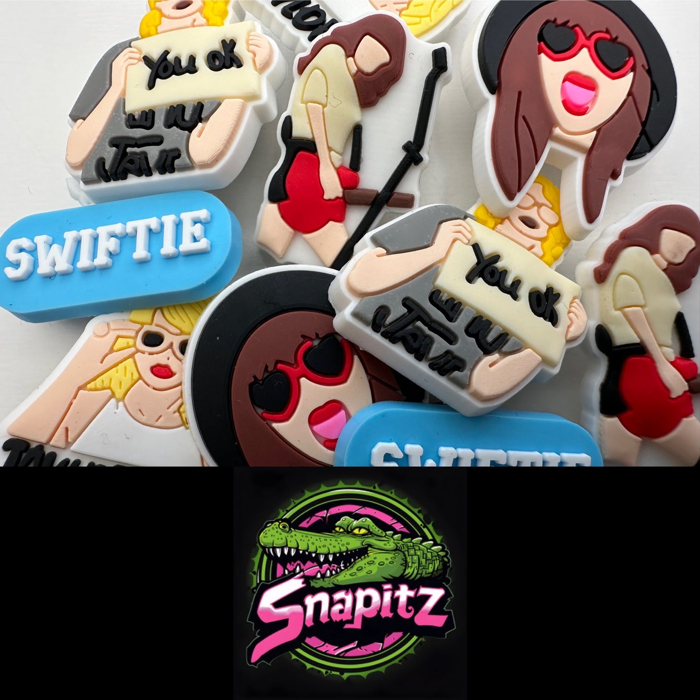 Taylor Swift Croc Charms | Music-Inspired Jibbitz for Fans