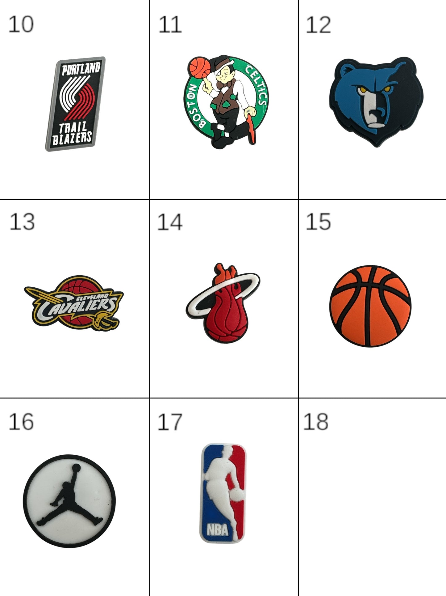 Sports Basketball Croc Charms