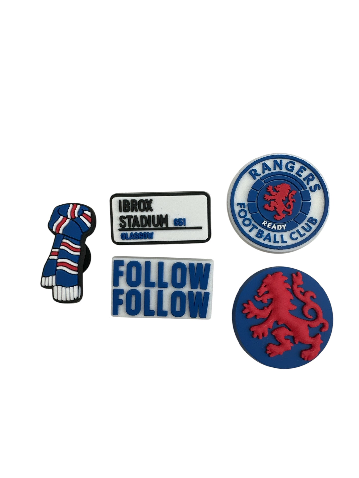 Football Croc Charms - Gift Sign Badge Scarf Banner