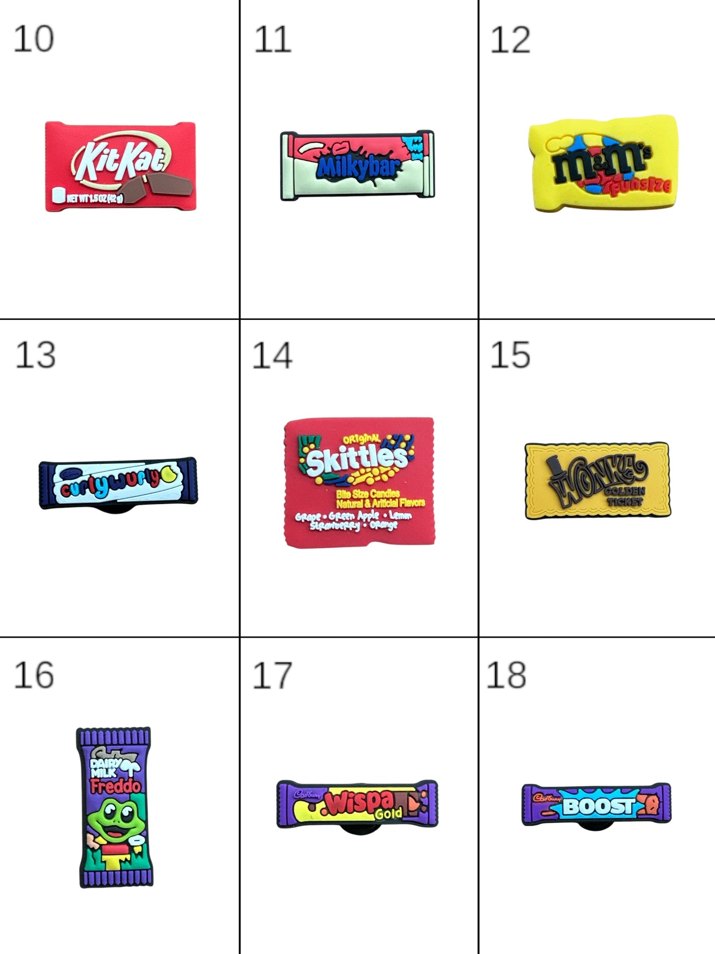 Food Snack Style Theme Croc Charms