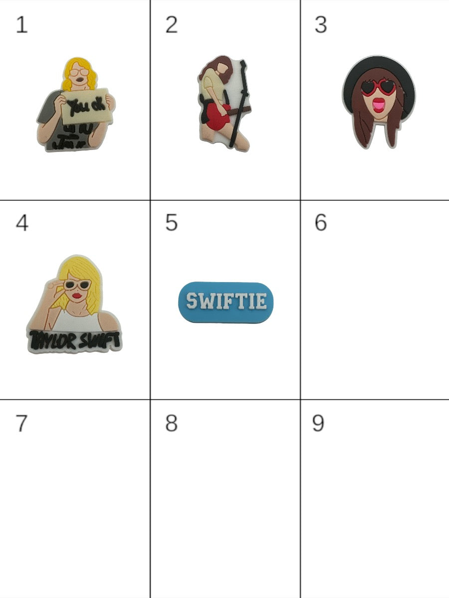 Taylor Swift Croc Charms | Music-Inspired Jibbitz for Fans