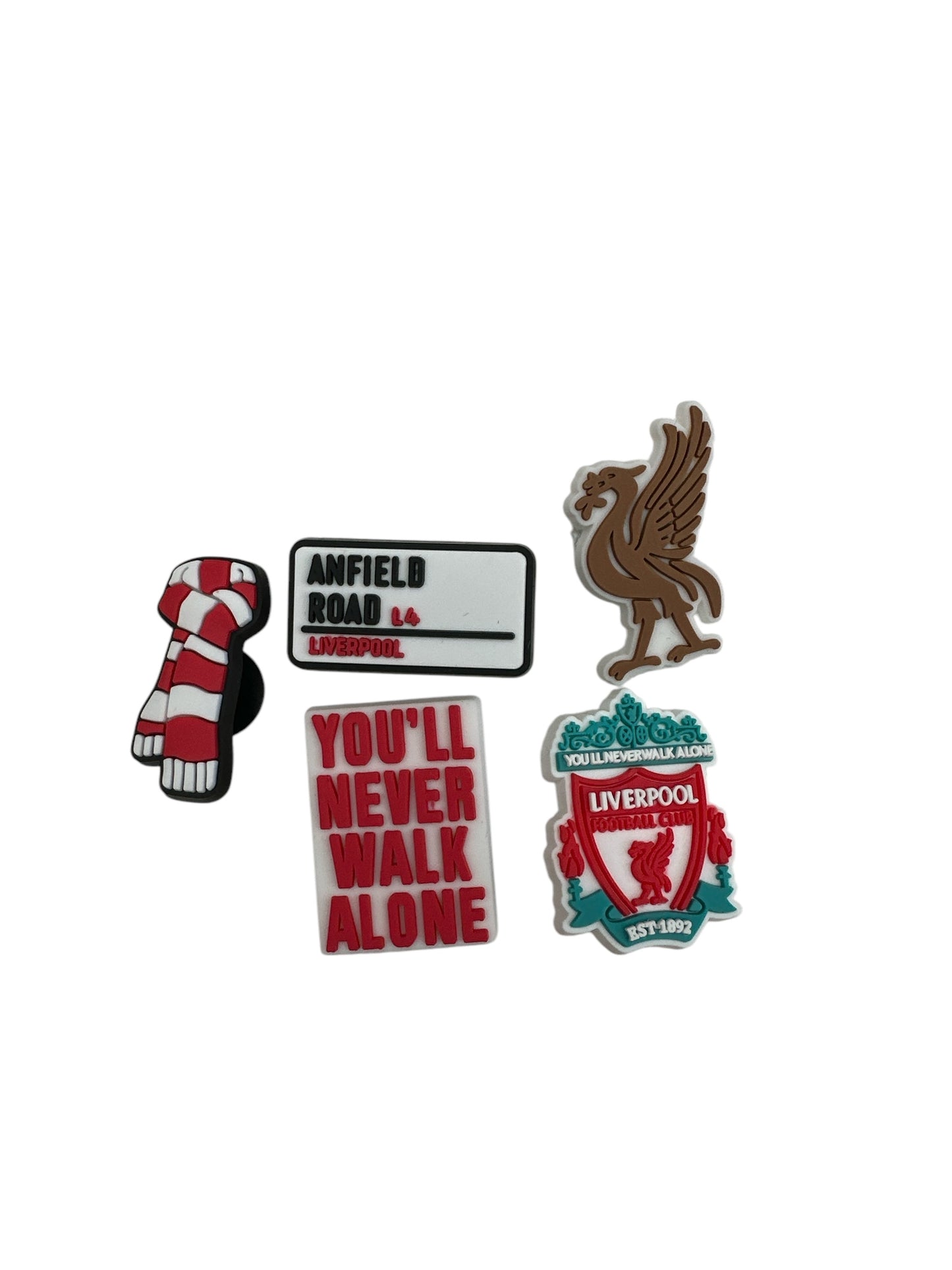 Football Croc Charms - Gift Sign Badge Scarf Banner