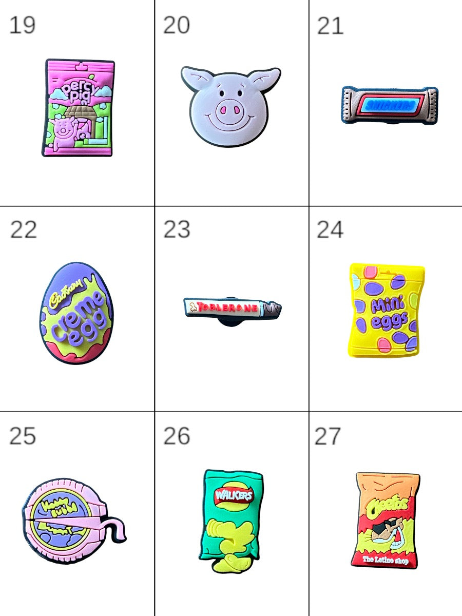 Food Snack UK Style Theme Croc Charms