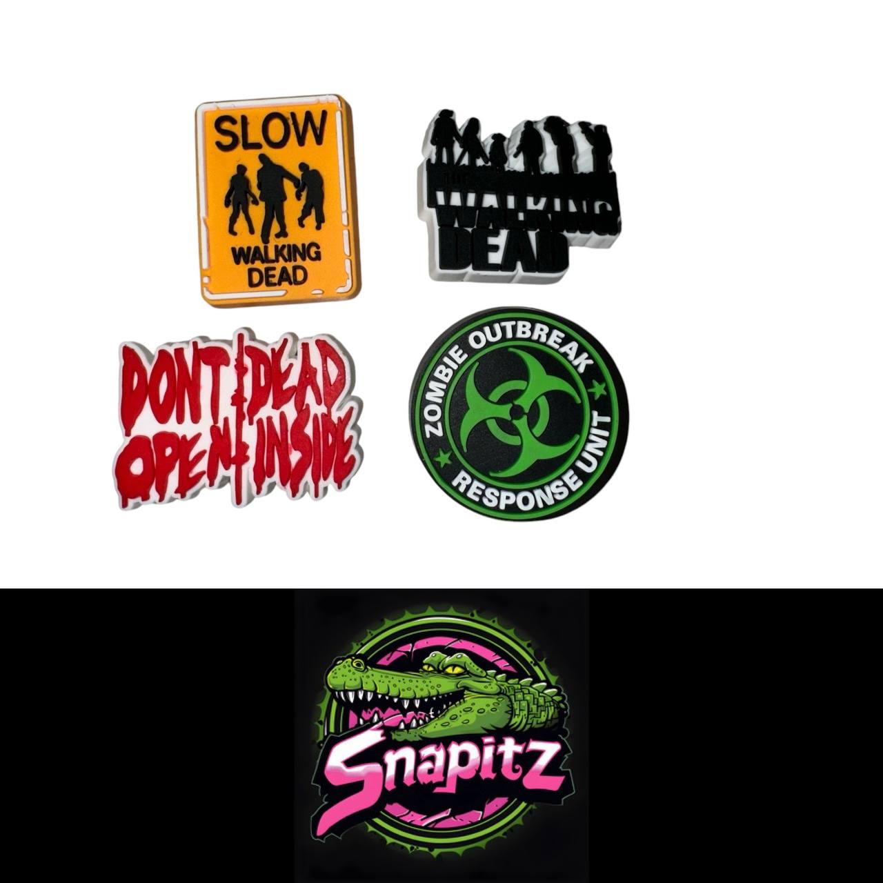 Zombie Style Theme Croc Charms