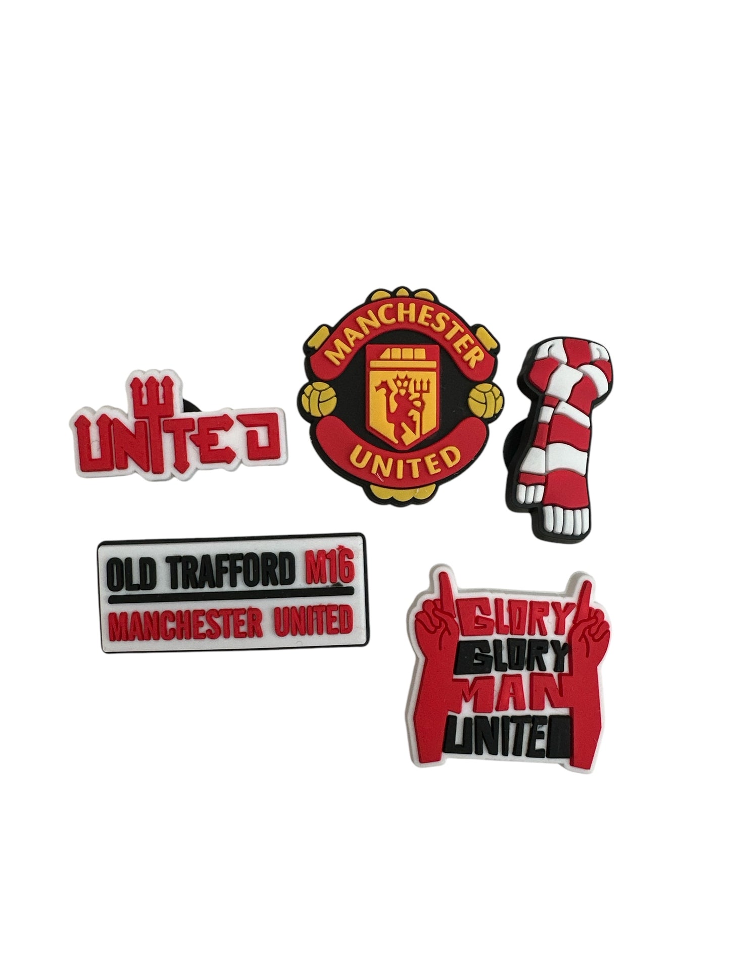 Football Croc Charms - Gift Sign Badge Scarf Banner