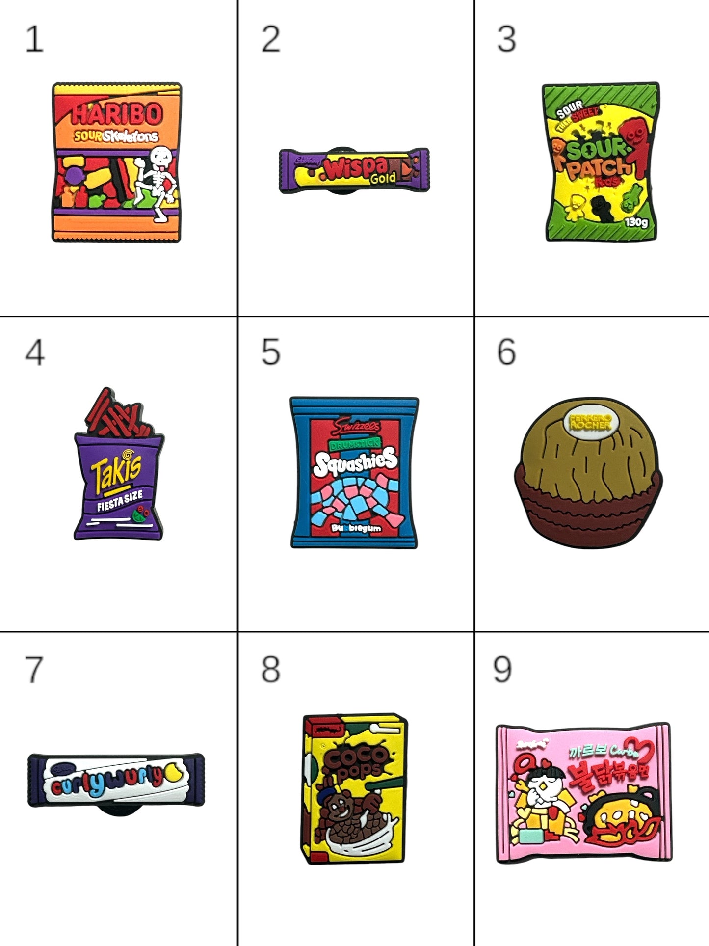 Fast Food Snacks Sweets Croc Charms