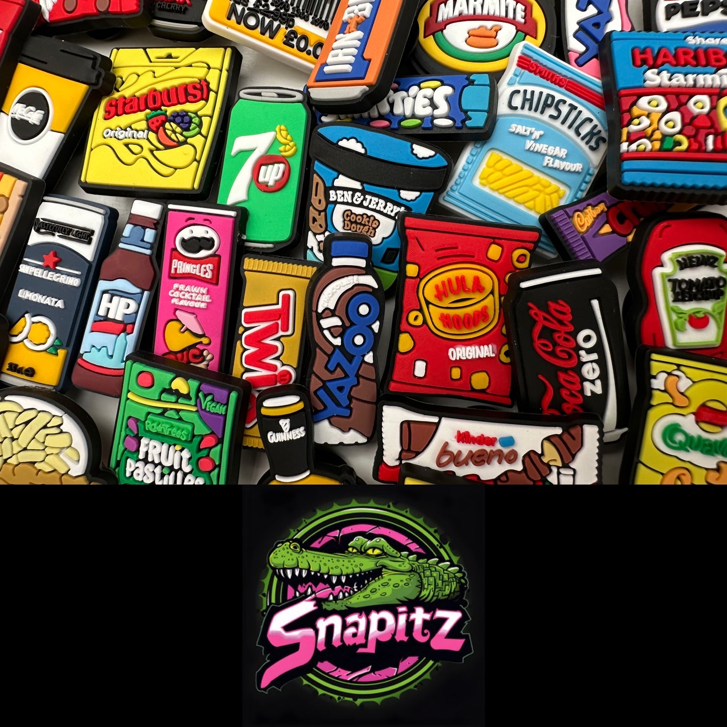 Food Snack Drinks UK Style Theme Croc Charms