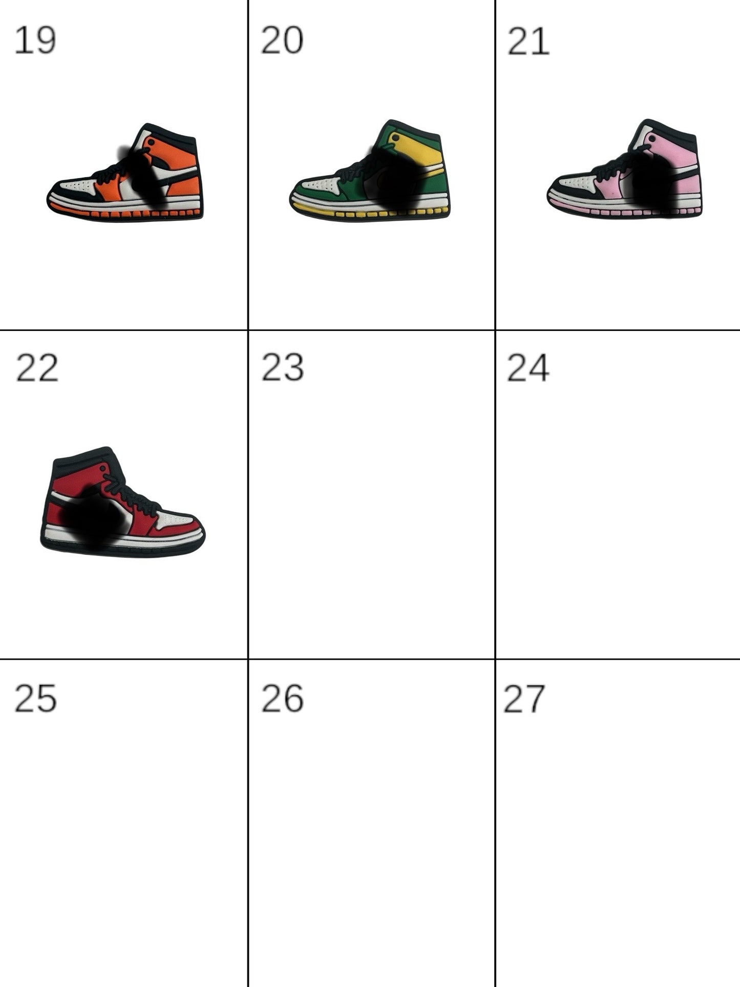 Sports Trainers High Tops Style Shoes Croc Charms