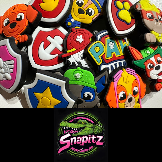Pup Cartoon Theme Croc Charms