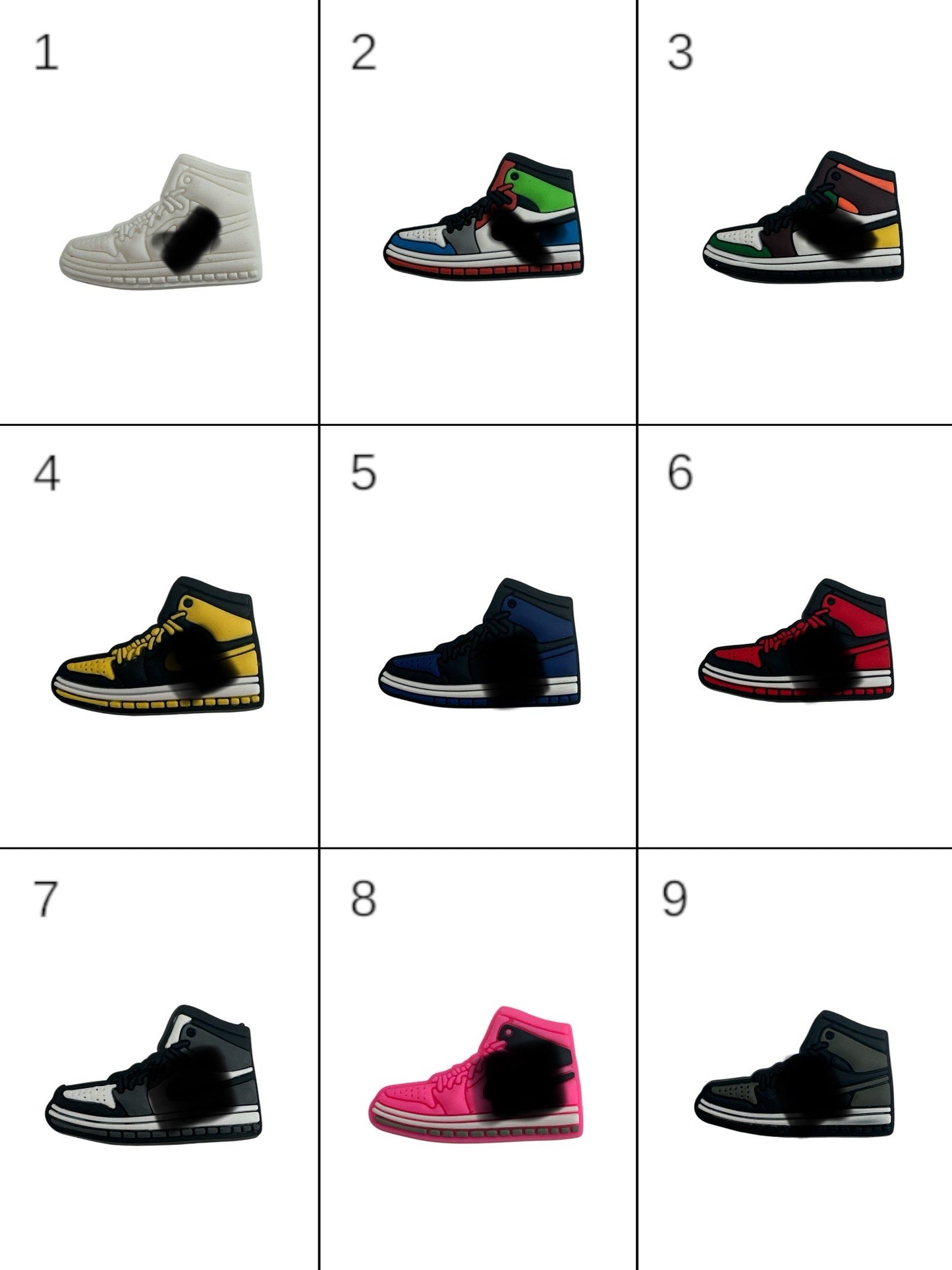 Sports Trainers High Tops Style Shoes Croc Charms