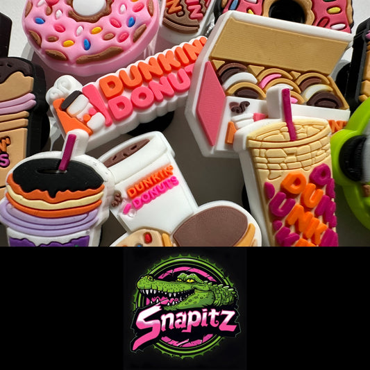 Croc Charms | Donuts Shakes Drinks Snack Food Style Theme Charms